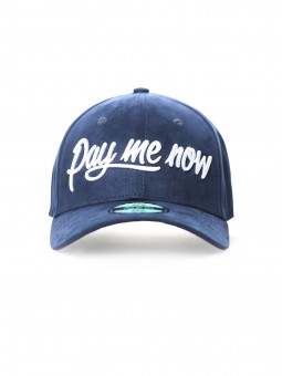 Blue & White Suede Cap
